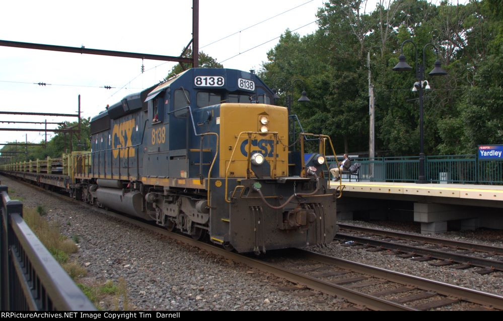 CSX 8138leading W029 rail train